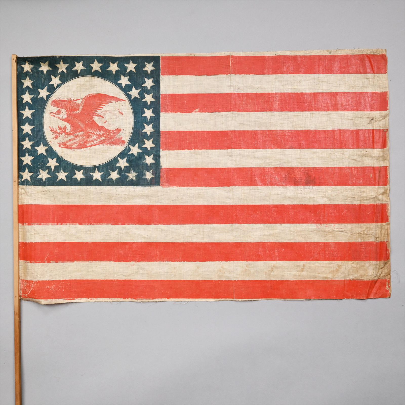American Glazed Cotton Muslin 36-Star Parade Flag