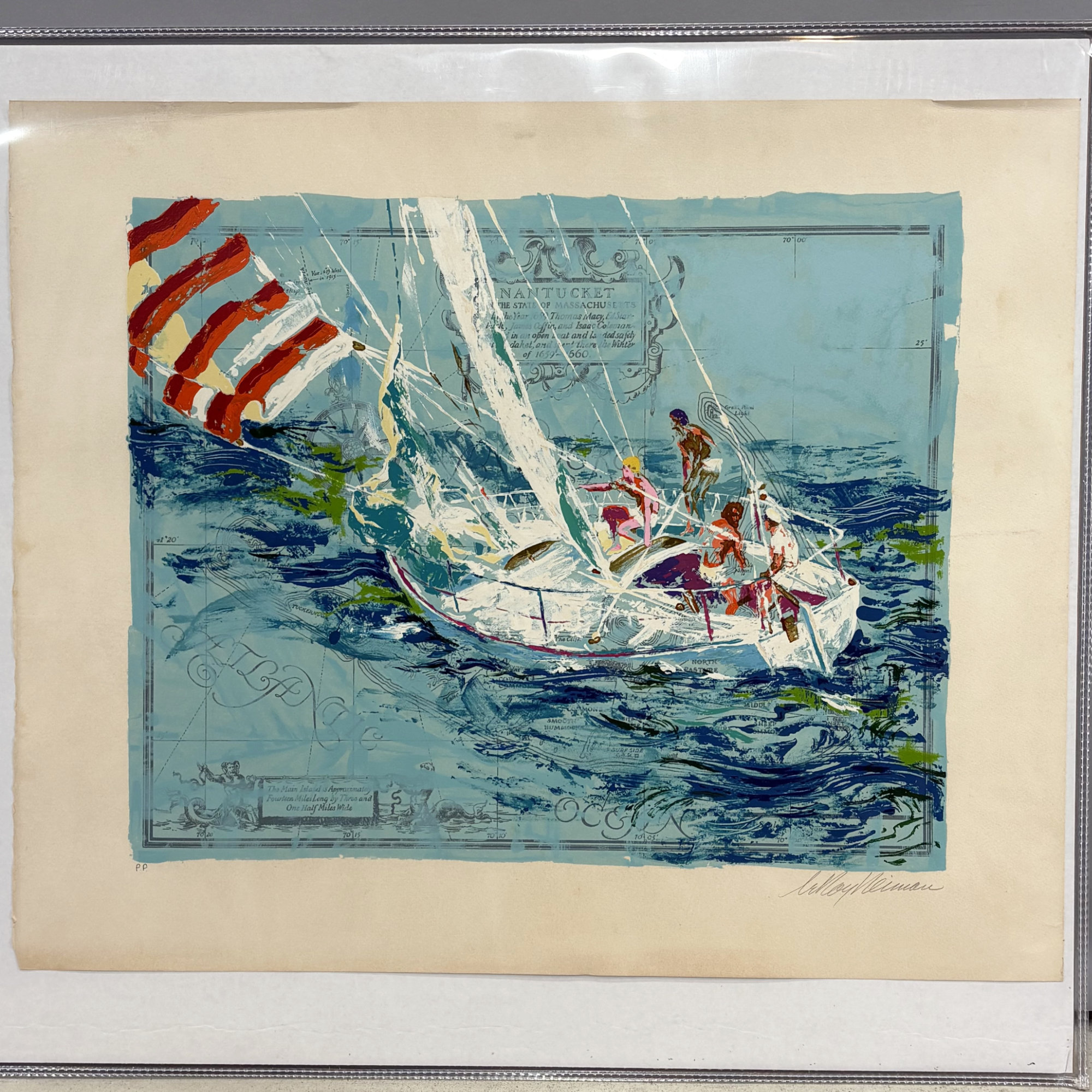 LeRoy Neiman - 'Nantucket Sailing'