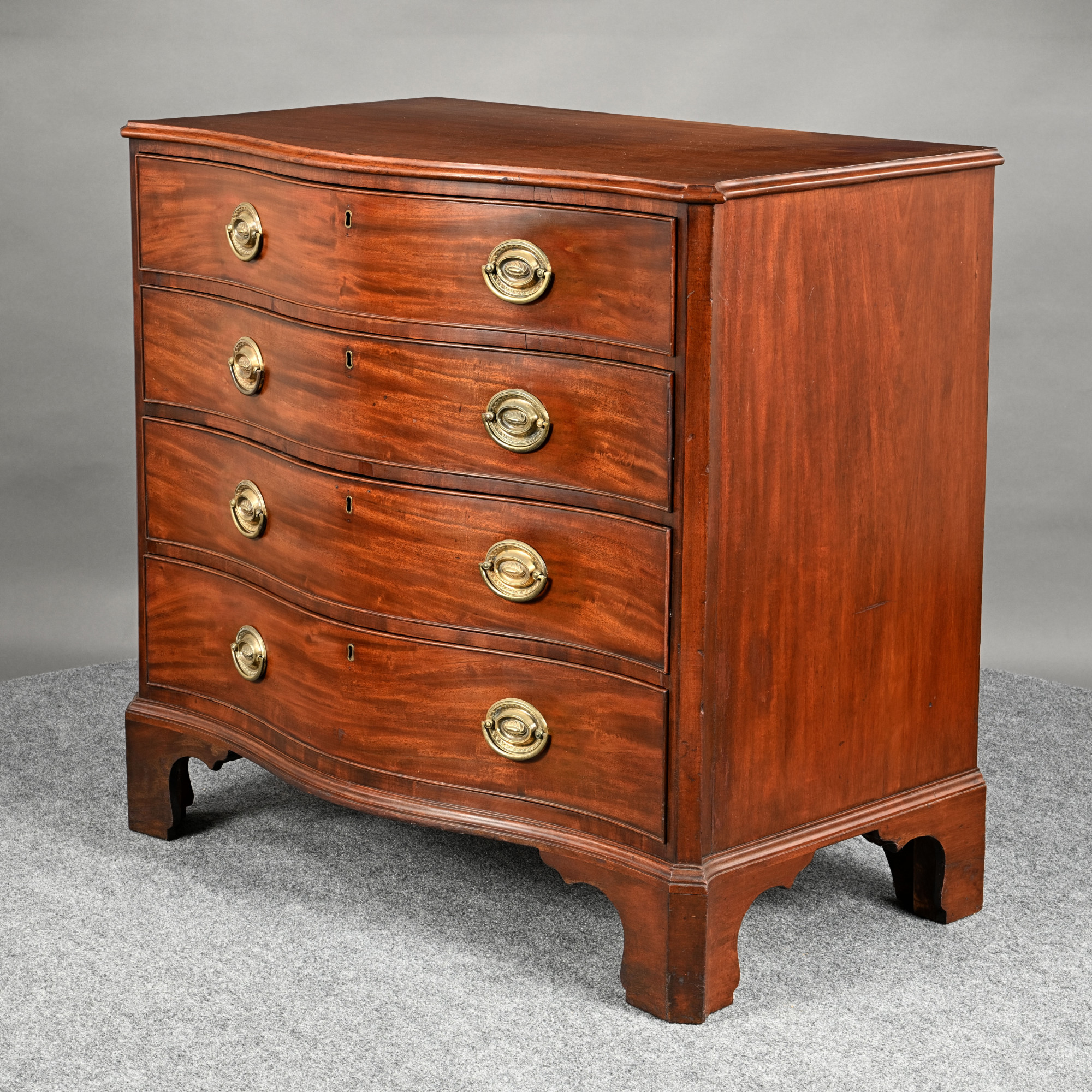 New Hampshire Mahogany Chest of Drawers, Langley Boardman, Portsmouth, 1800-1815
