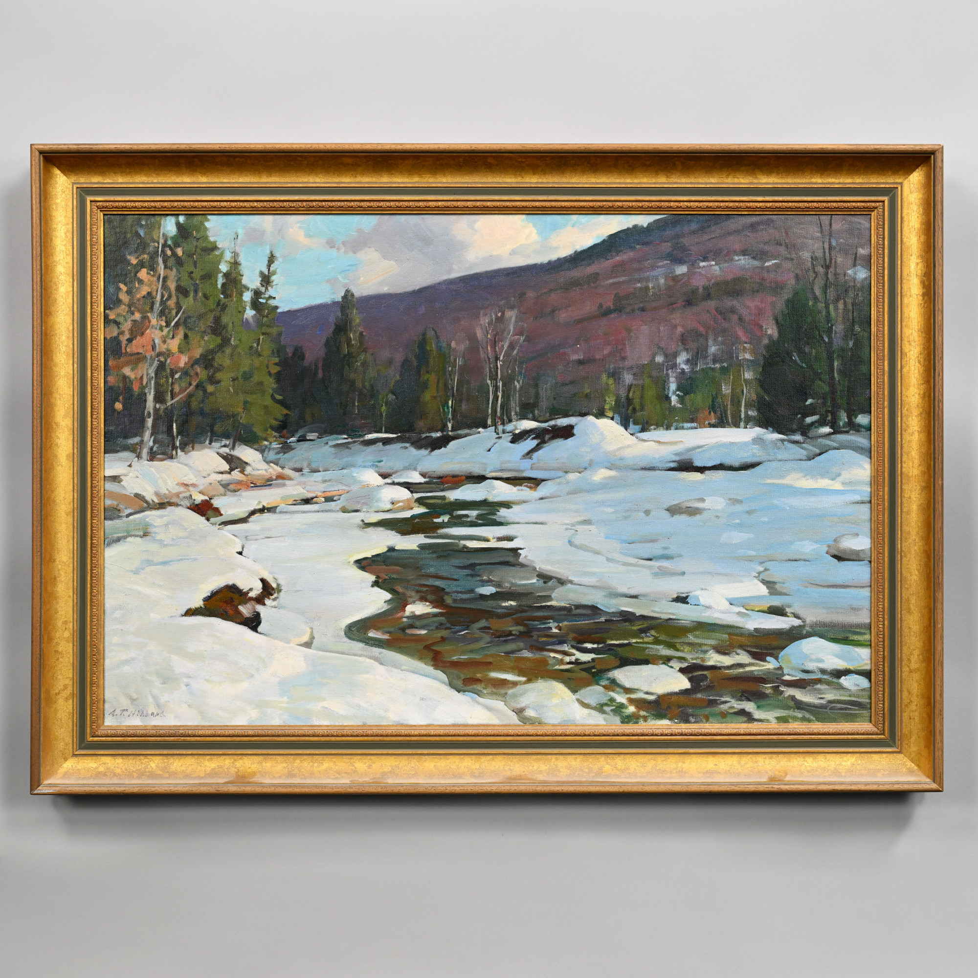 Aldro Thompson Hibbard (American,1886-1972). Vermont Mountain Stream in Winter